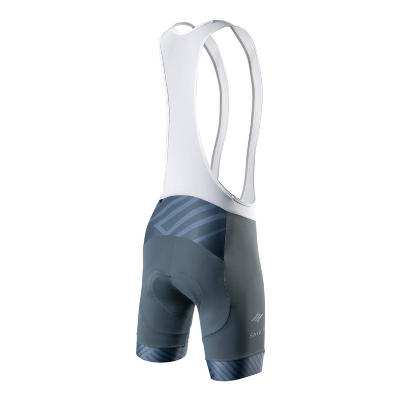 Santic شورتات دراجات سانيتيك للرجال مع حشوة، شورتات دراجات مريحة للرجال، شورتات دراجات خفيفة الوزن وقابلة للتنفس، رمادي، XL - Image 2